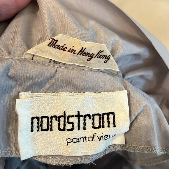 Vintage Nordstrom Point of‎ View Nylon Trench Coat - Picture 7 of 13